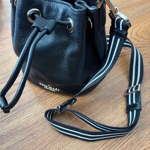 Kate Spade Black Leather Bucket Bag